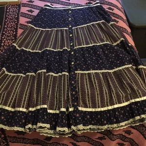 Gunne Sax prairie skirt.